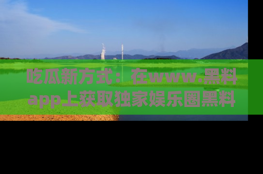 吃瓜新方式：在www.黑料app上获取独家娱乐圈黑料信息