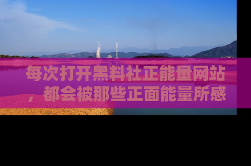 每次打开黑料社正能量网站，都会被那些正面能量所感染，一起加入不打烊的快乐吧！