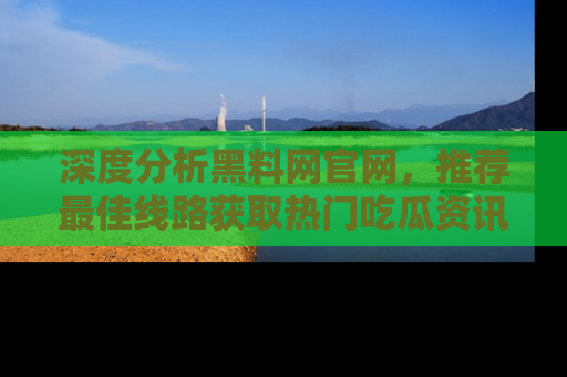 深度分析黑料网官网,推荐最佳线路获取热门吃瓜资讯