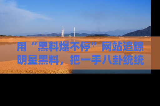 用“黑料爆不停”网站追踪明星黑料，把一手八卦统统收进你的后宫中！