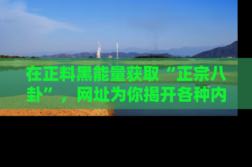 在正料黑能量获取“正宗八卦”,网址为你揭开各种内幕故事!